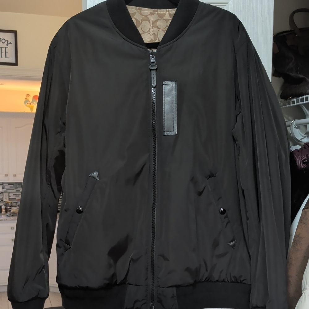 Coach Brown Patterned Windbreaker Jacket - image 4